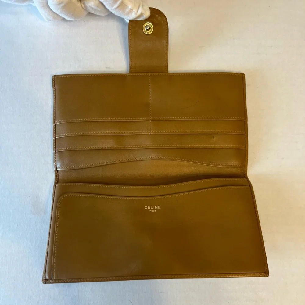 CELINE Macadam Long Wallet Canvas and Leather‎